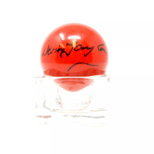 Dennis Taylor Signed 3/4 Size RED Snooker Ball + Dealer COA