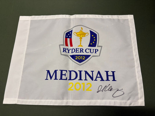 Martin Kaymer Signed 2012 Ryder Cup at Medinah Golf Flag + Dealer COA