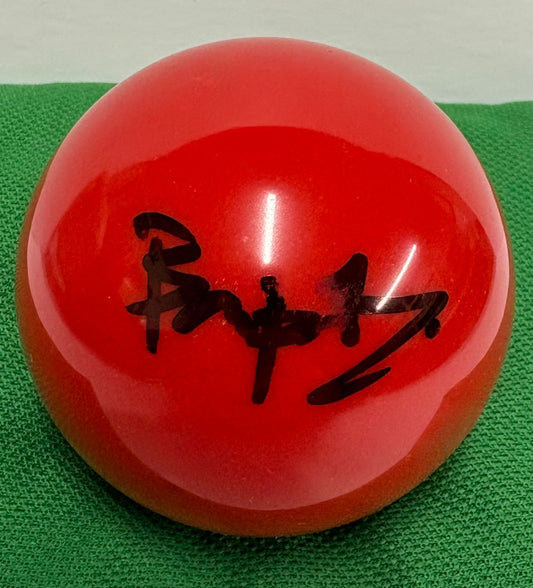 2023 World Women's Snooker Champion Baipat Siripaporn Signed RED Snooker Ball + Cert