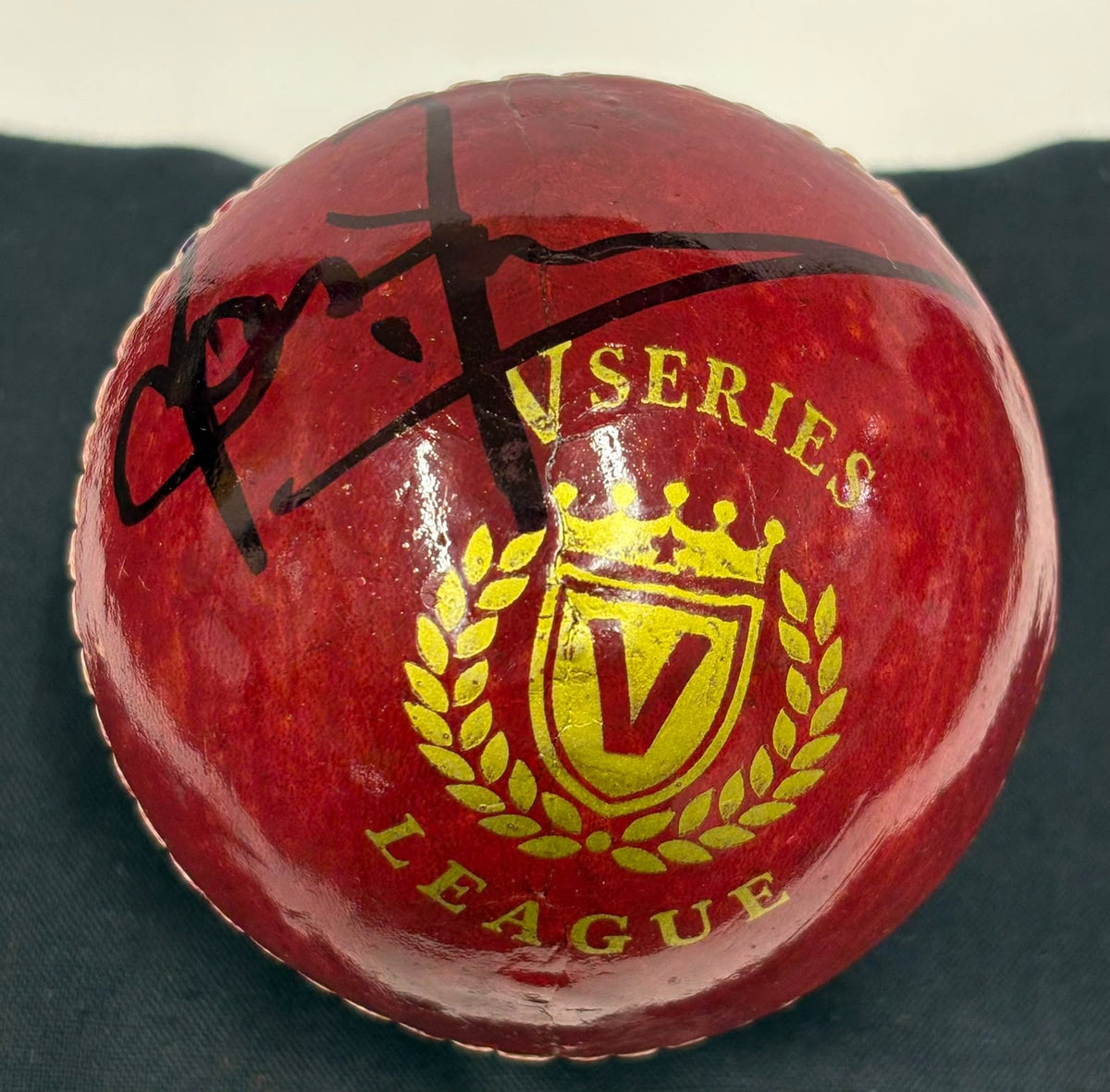 Brian Lara West Indies Cricket Legend & Star Batsmen Signed Red Ball + Cert