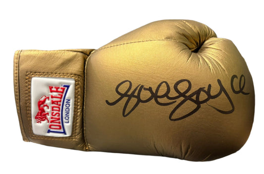 Joe Joyce British Heavyweight Boxing Champion Signed Lonsdale Gold Boxing Glove + Cert