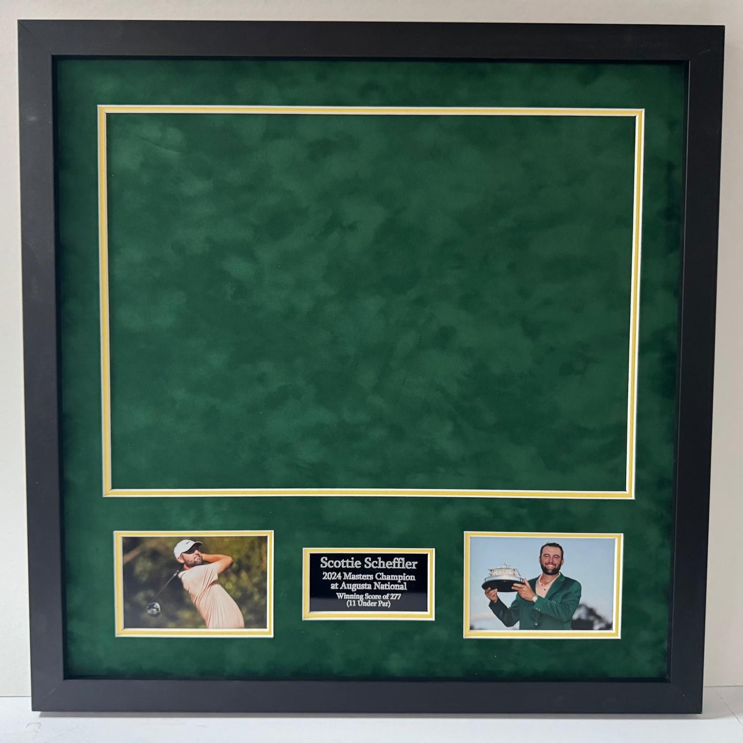 Premium Golf Flag Framing Kit for 2024 Masters Winner Scottie Scheffler Pin Flag
