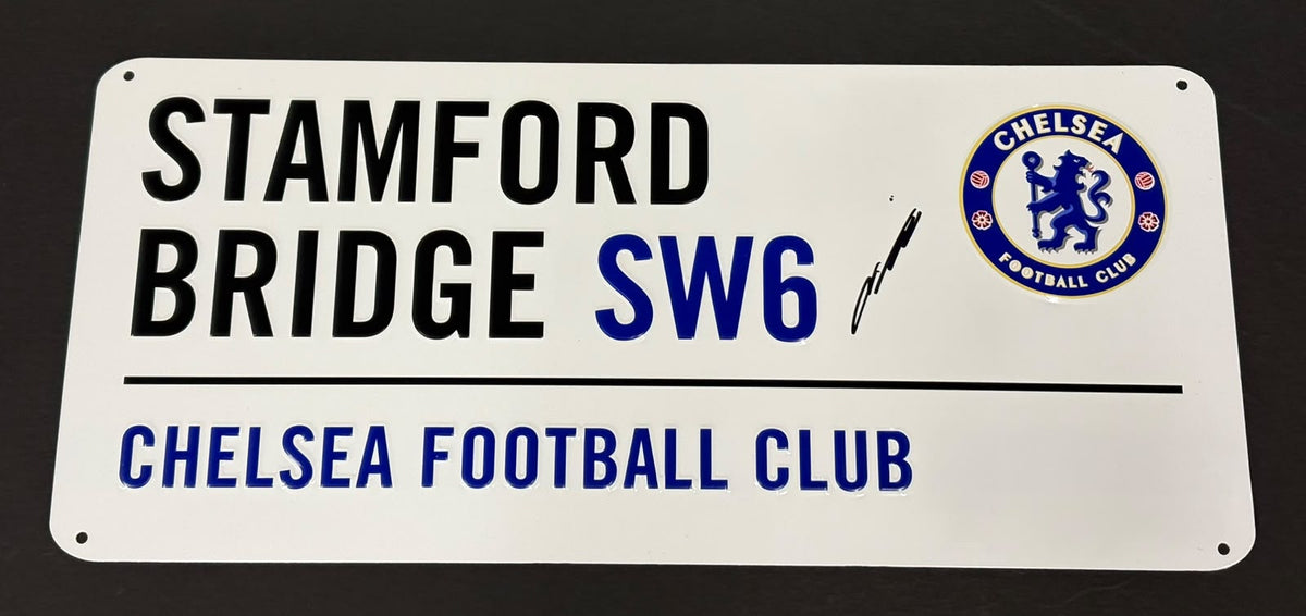 John Terry Signed Stamford Bridge SW6 - Chelsea FC Football Street Sign + Cert