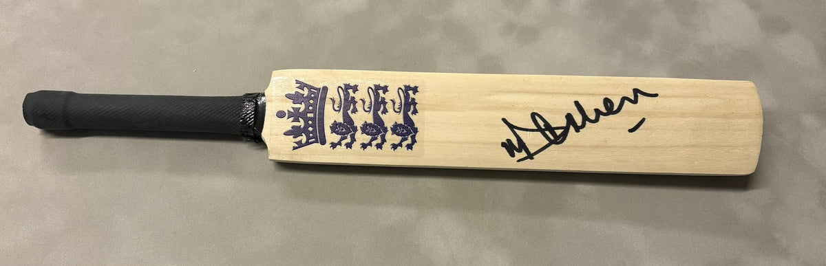 Michael Vaughan Former England Captain Signed Mini Cricket Bat + Dealer Cert