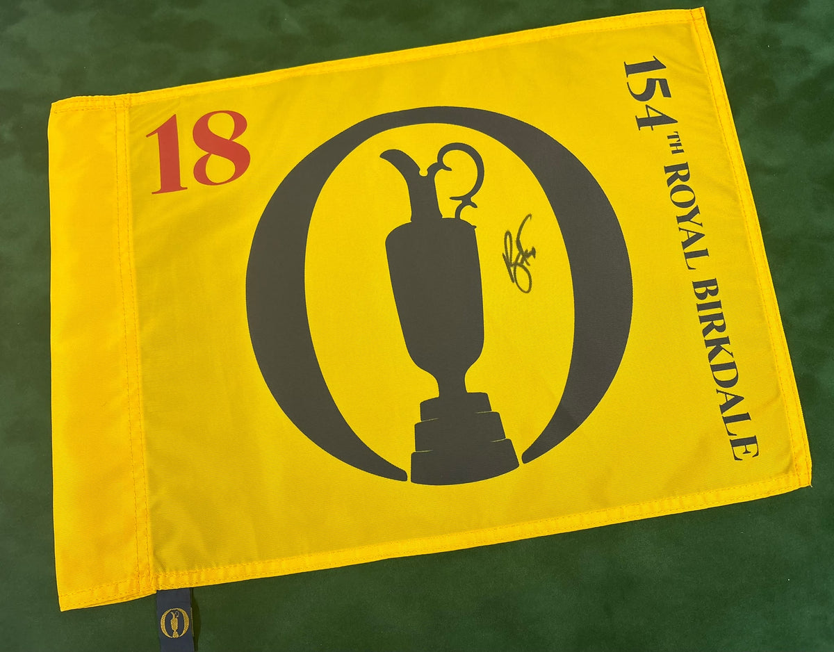 Ryan Fox Major Golf Champion Signed 154th Open @ Royal Birkdale Pin Flag + Cert