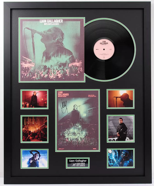 Mount & Framing Kit for Liam Gallagher Signed A4 Card MTV Unplugged Vinyl Album