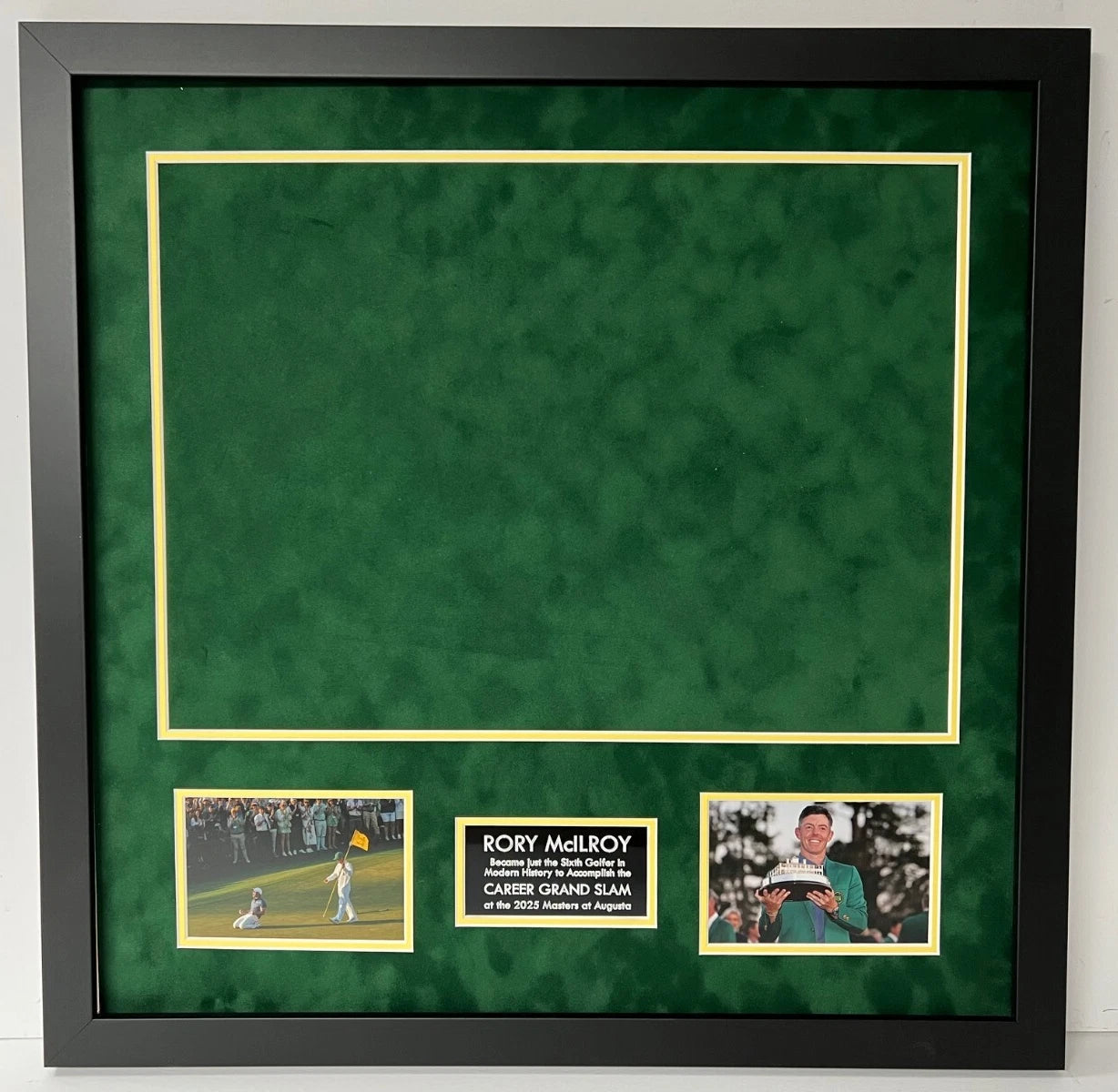 Premium Golf Flag Framing Kit for 2025 Masters Pin Flag - Rory McIlroy Career Grand Slam