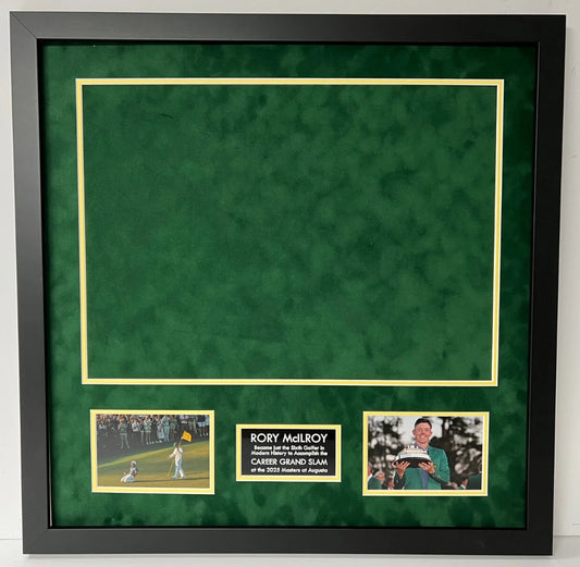 Premium Golf Flag Framing Kit for 2025 Masters Pin Flag - Rory McIlroy Career Grand Slam