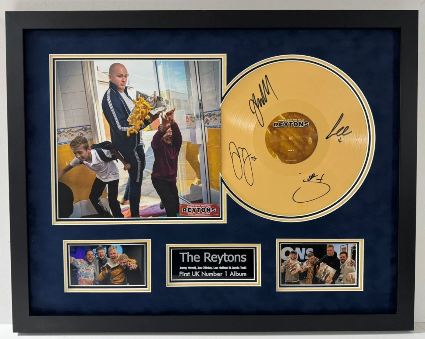 The Reytons Signed & Framed Album What's Rock and Roll? Curry Sauce Ltd Ed + COA