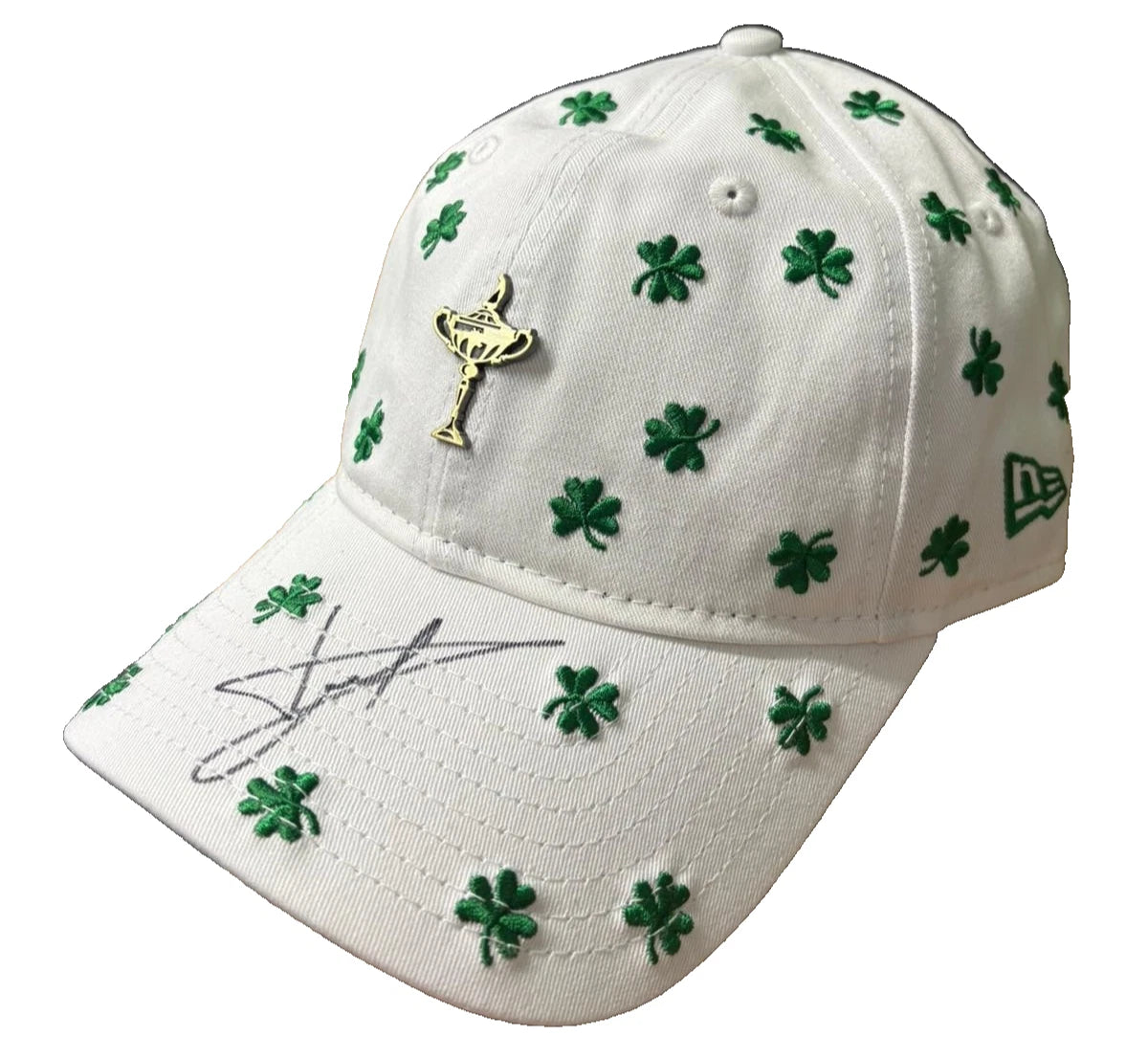 Luke Donald 2027 Team Europe Ryder Cup Captain Signed Shamrock Golf Cap + Cert