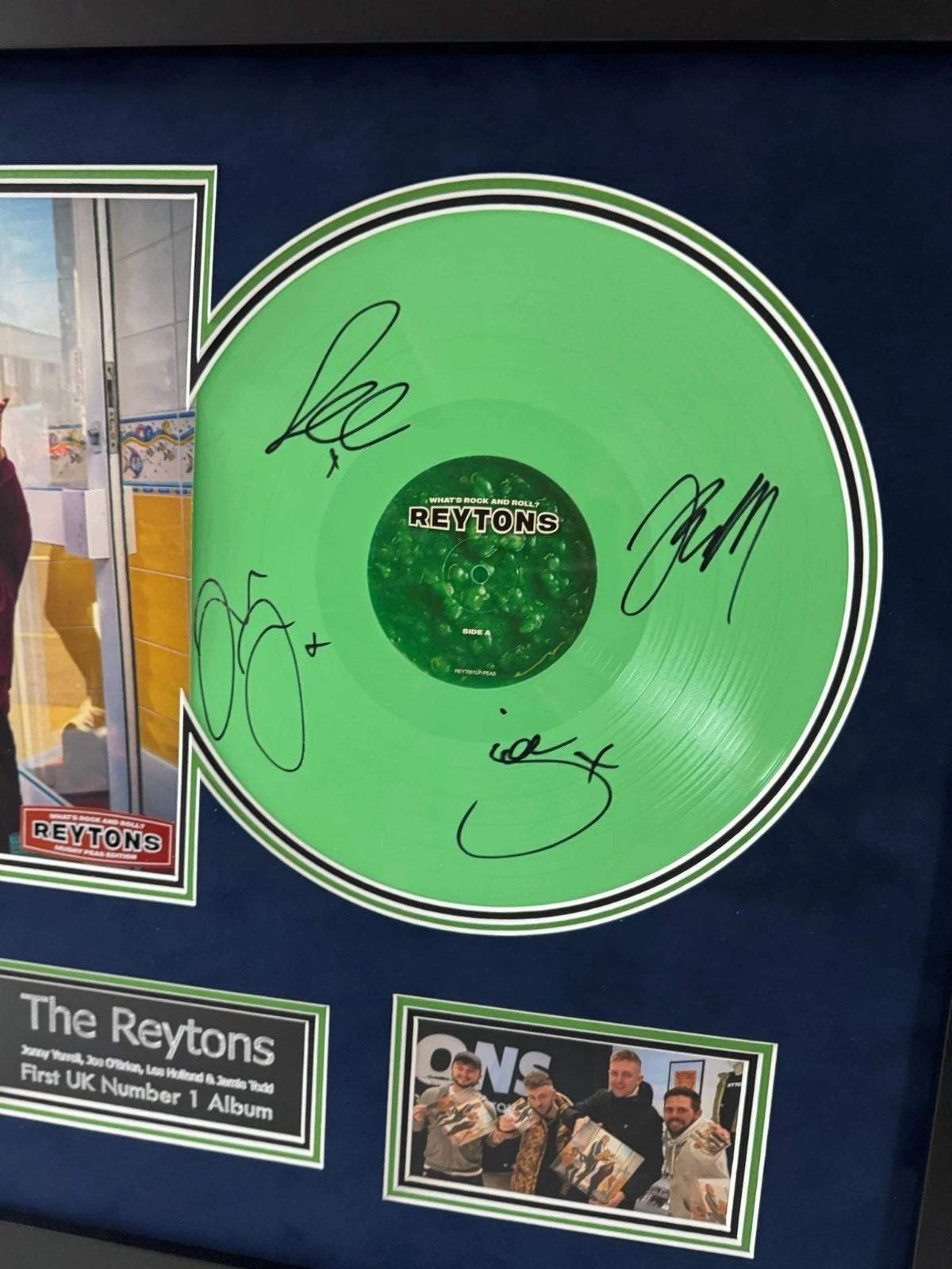 The Reytons Signed & Framed Album What's Rock and Roll? Mushy Peas Ltd Ed + COA
