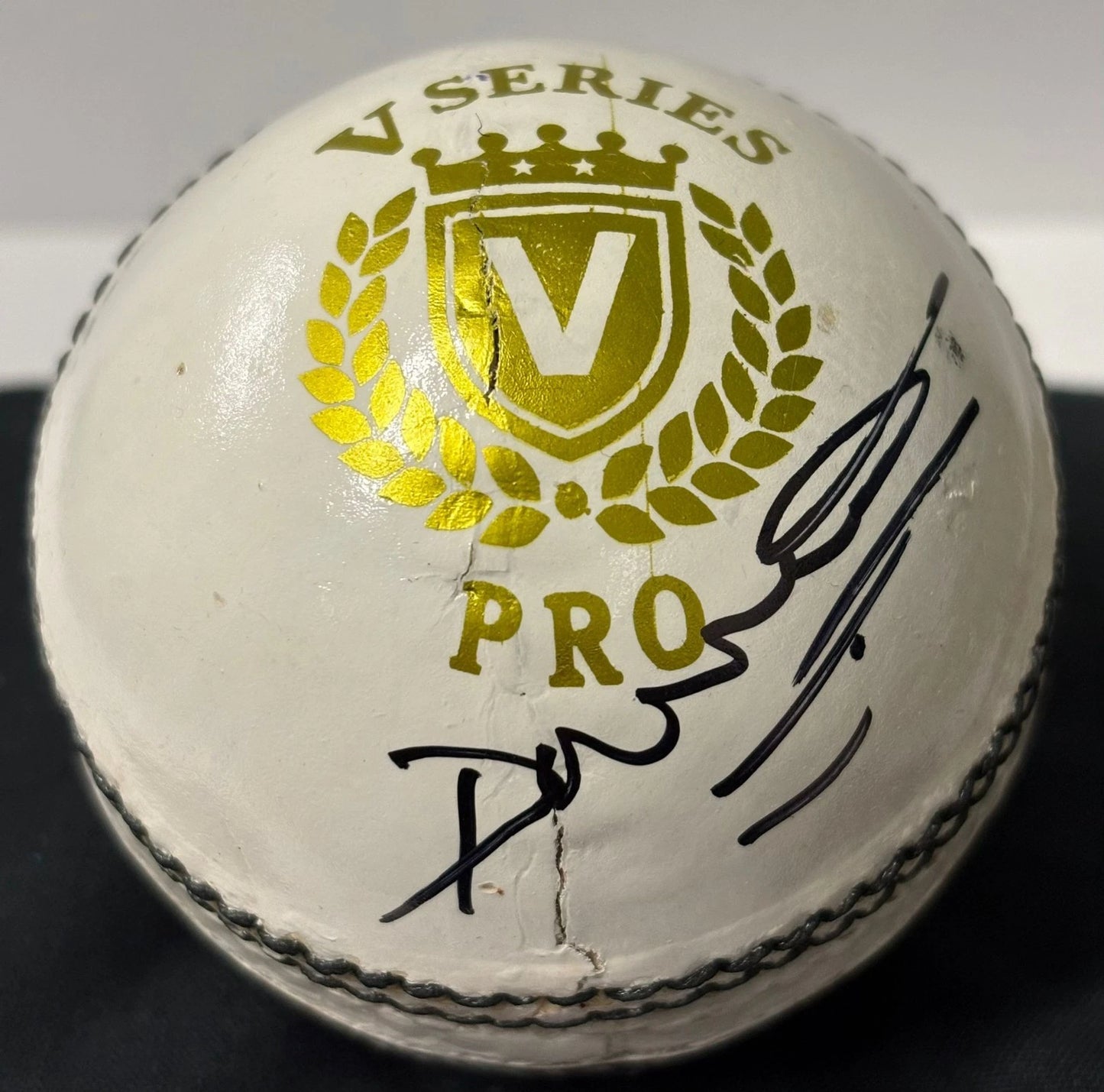 Darren Gough Former Yorkshire County Captain Signed White Cricket Ball + Cert