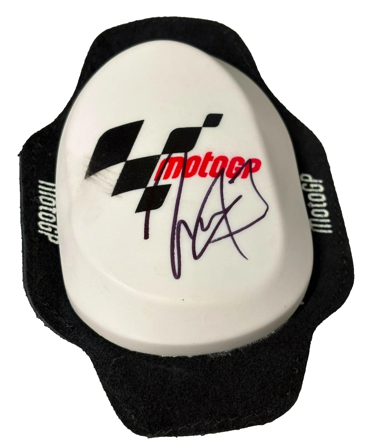 Jack Miller #43 Prima Pramac MotoGP Rider Signed White Knee Slider + Dealer COA