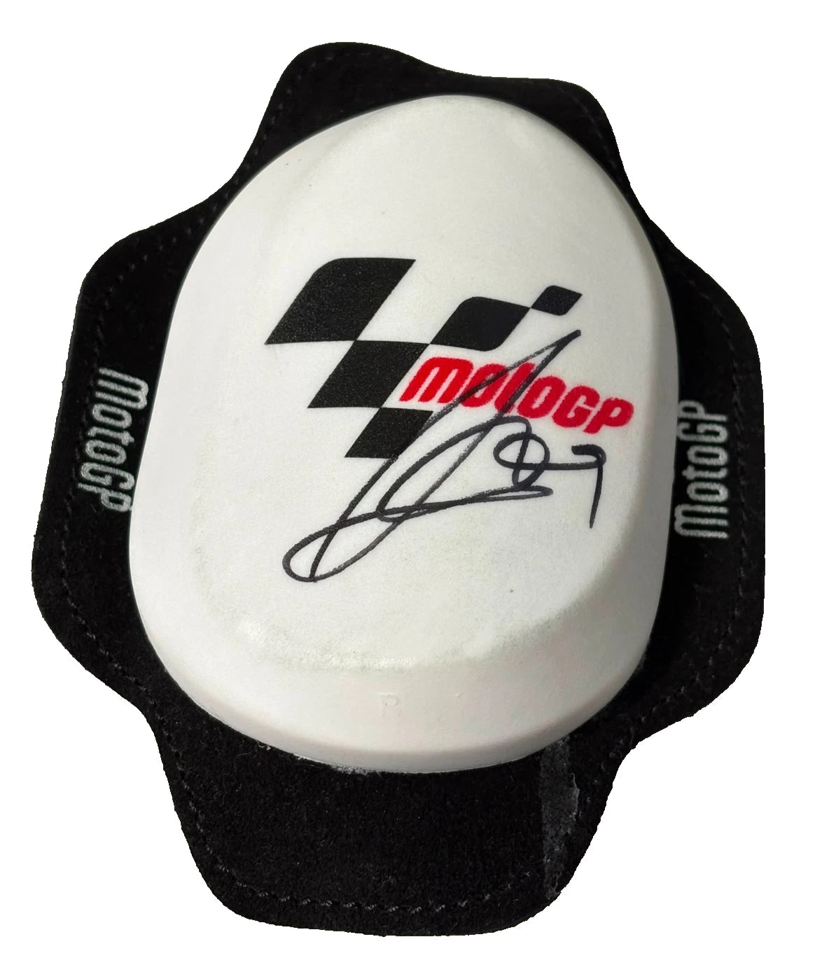 Jorge Martin #89 Aprilia Racing MotoGP Rider Signed White Knee Slider + Cert