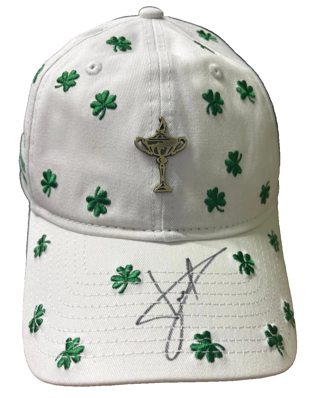 Luke Donald 2027 Team Europe Ryder Cup Captain Signed Shamrock Golf Cap + Cert
