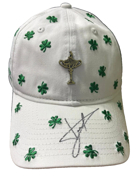 Luke Donald 2027 Team Europe Ryder Cup Captain Signed Shamrock Golf Cap + Cert