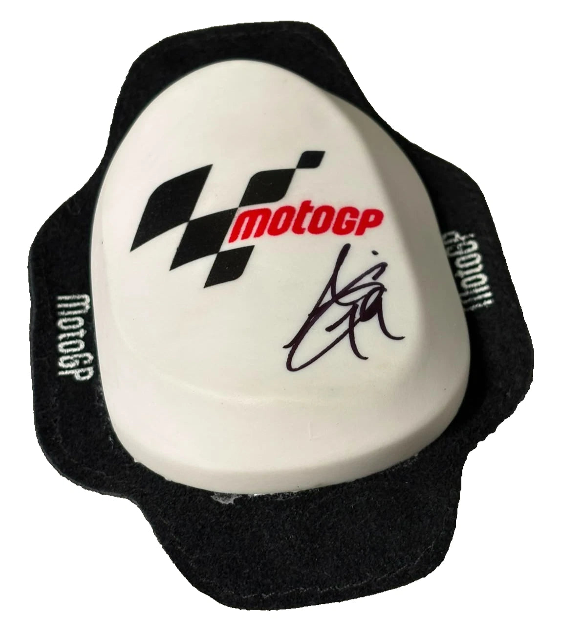 Ai Ogura #79 Trackhouse MotoGP Rider 2026 Signed White Knee Slider + Dealer COA