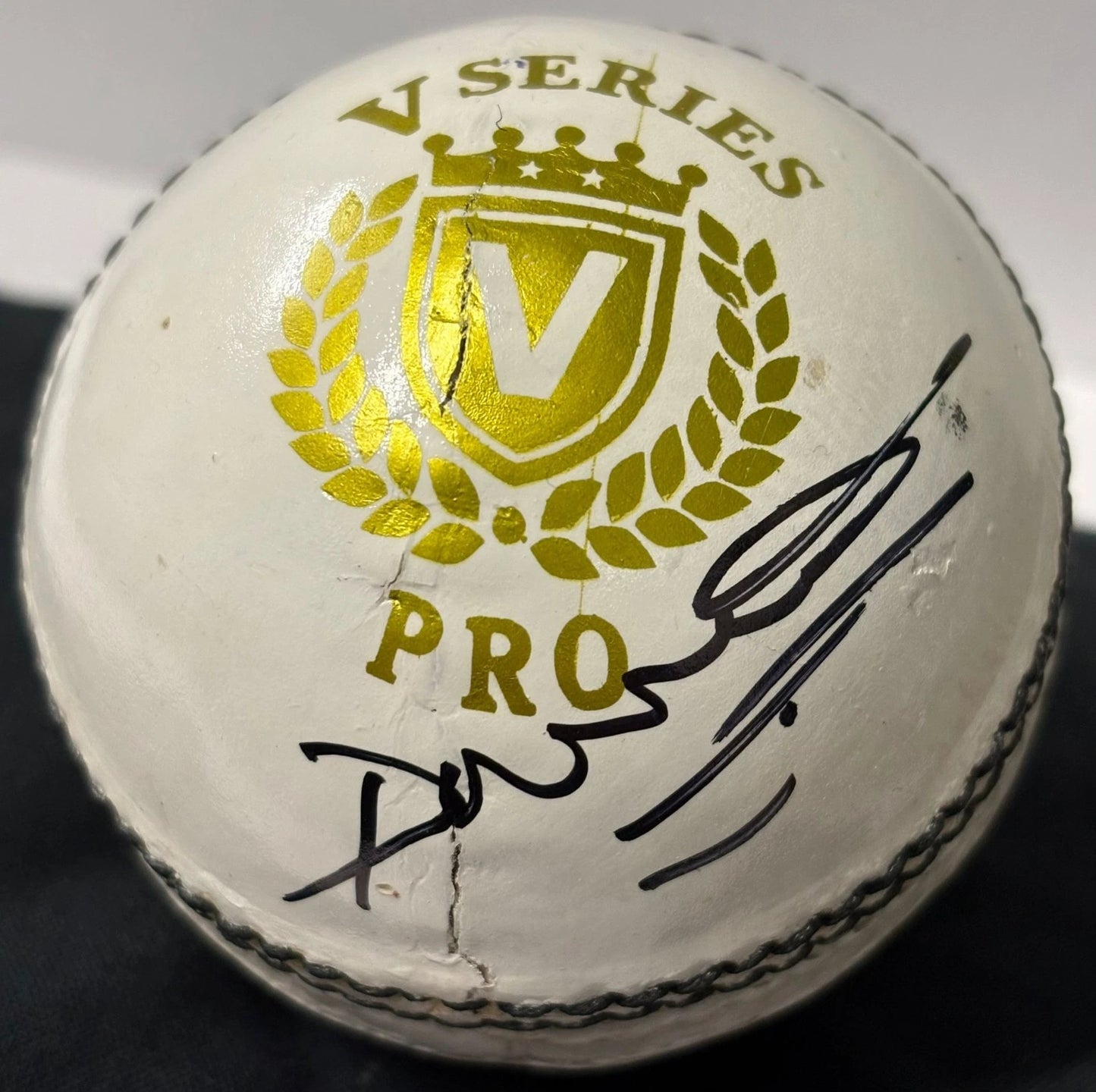 Darren Gough Former Yorkshire County Captain Signed White Cricket Ball + Cert
