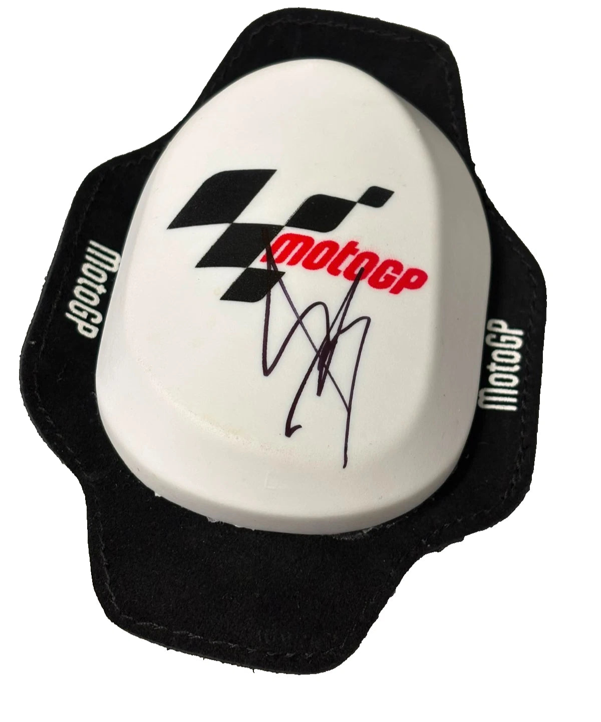 Marc Marquez #93 9x MotoGP World Champion Signed White Knee Slider + Dealer COA