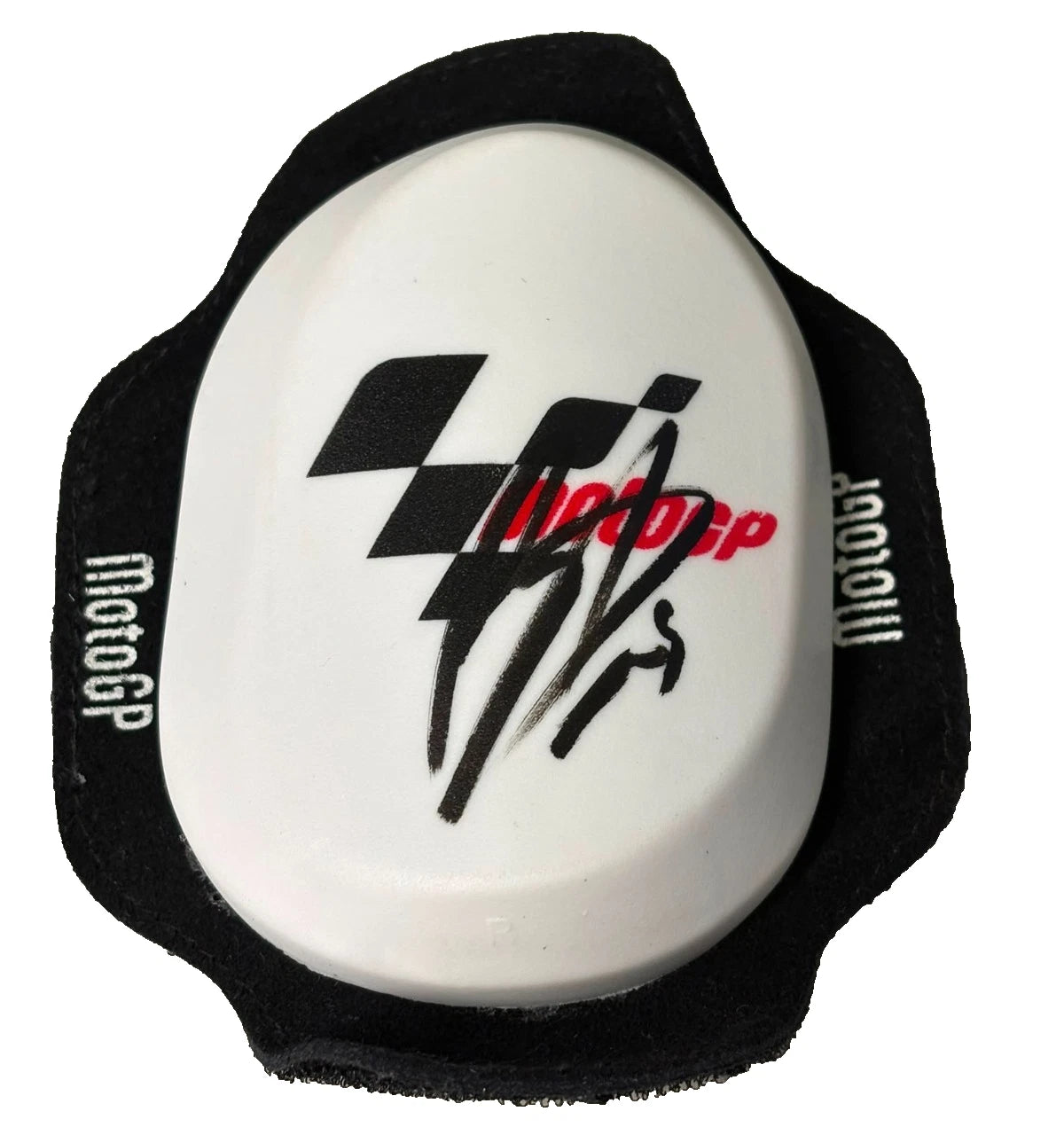 Francesco Bagnaia #63 2x MotoGP World Champion Signed White Knee Slider + Cert