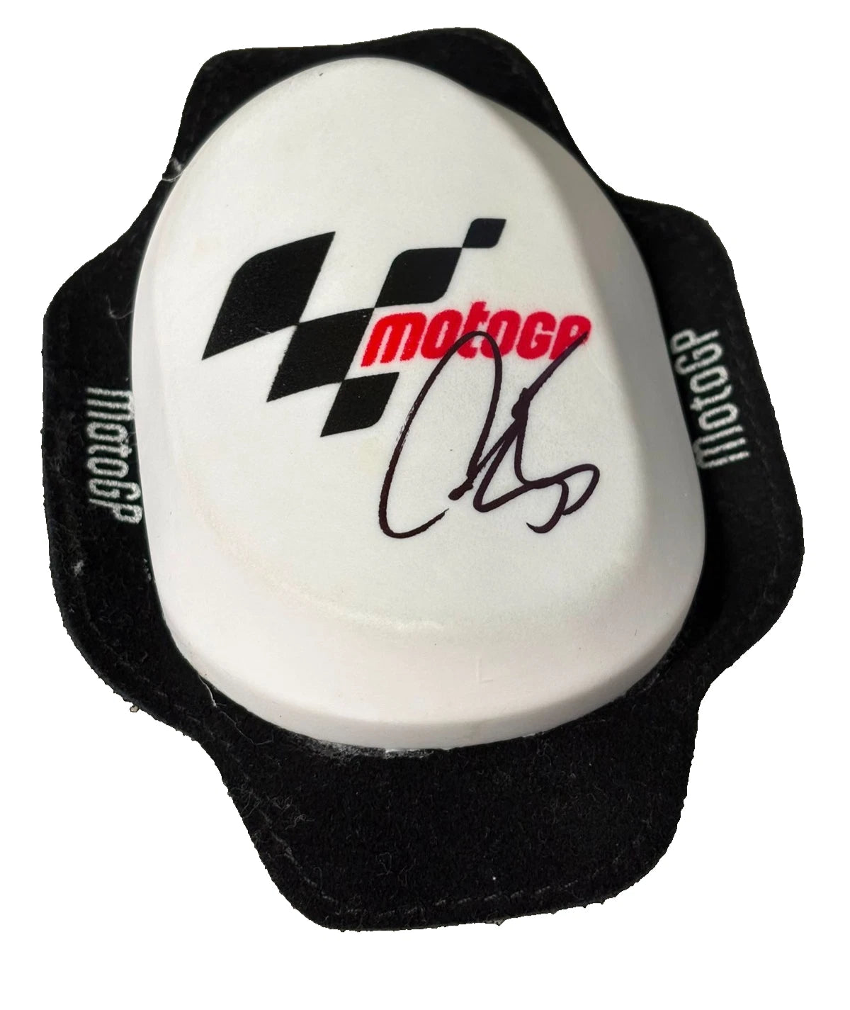 Cal Crutchlow #35 Castrol Honda LCR MotoGP Rider Signed White Knee Slider + Cert