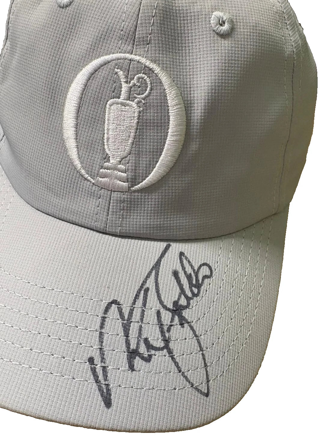 Sir Nick Faldo Golf Legend & Three-Time Open Champion Signed Grey Cap + Cert