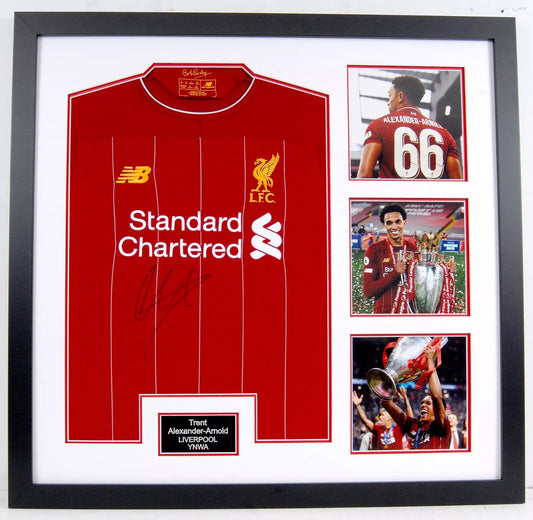 Trent Alexander- Arnold Signed & Framed Liverpool Shirt Display + Dealer COA